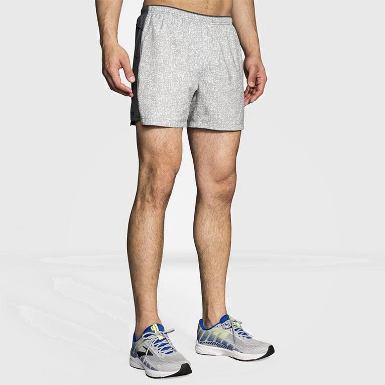 Brooks Men's Sherpa 5 Running Shorts Singapore - White (83075-EAOV)